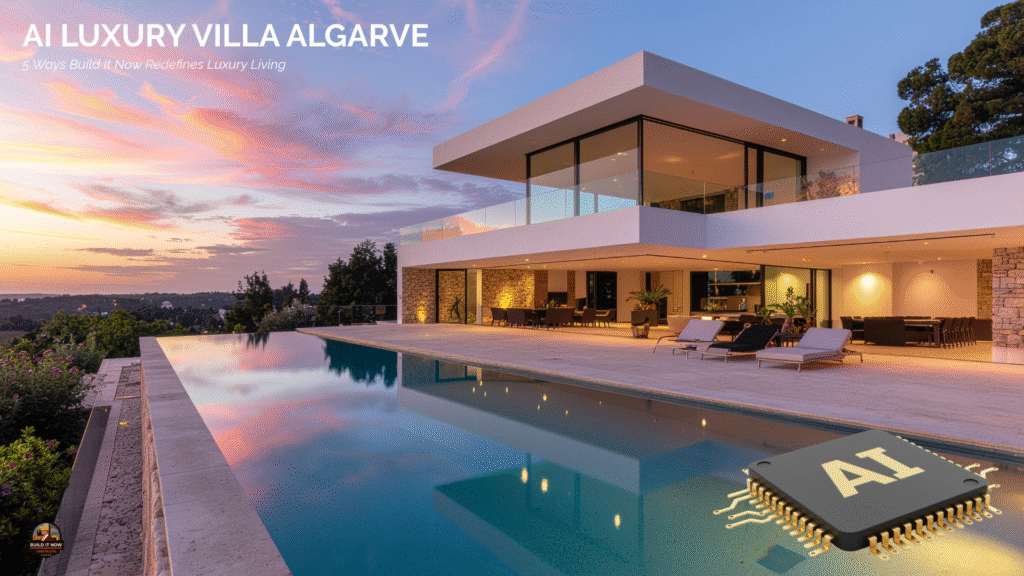 AI Luxury Villa Algarve designed by Build It Now with intelligent architecture and sustainable materials