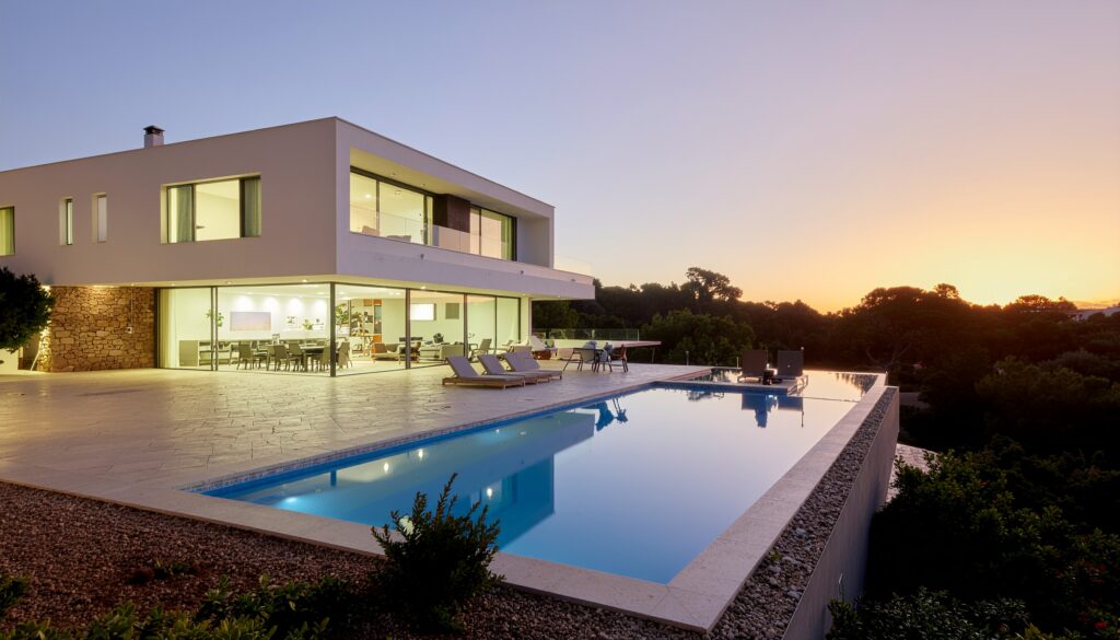 AI Luxury Villa Algarve designed by Build It Now with intelligent architecture and sustainable materials