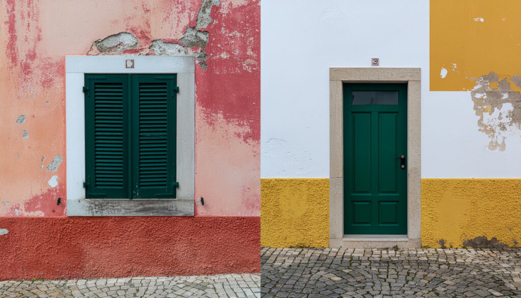 Image of a luxury villa in the Algarve with vibrant, Luxury Algarve Exterior Paint Durable.