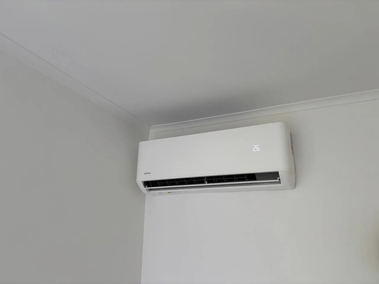 Wall-mounted indoor air-conditioning unit.